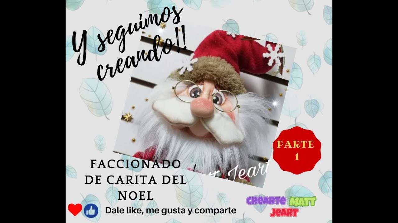 Faccionado de cabeza de noel - muñequeria country