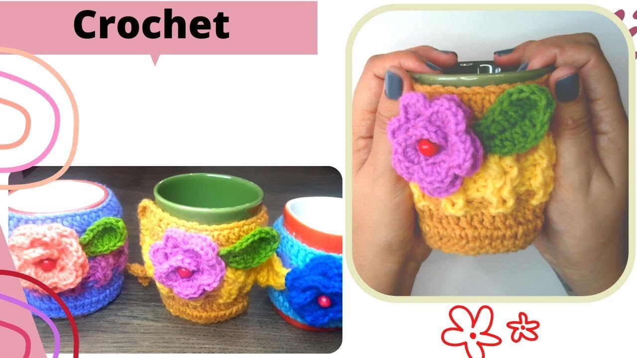 Aprende a hacer un cubre tazas en crochet - Nivel principiante