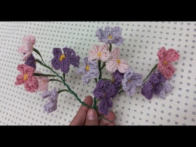 Arreglo floral a crochet fácil.