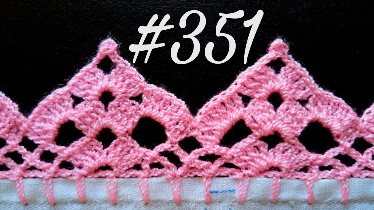 Puntilla de una vuelta bonita #351 Puntillas Brissa @puntillasbrissa#puntillas #bordados#crochet
