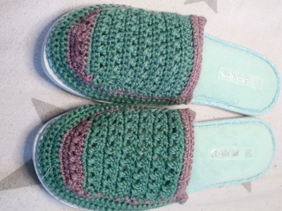 حداء  كروشي نسائي بالشرح المفصل   Zapato de mujer a crochet con explicación detallada