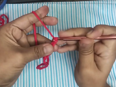 Cómo agarro el gancho y estambre al TEJER lección 4