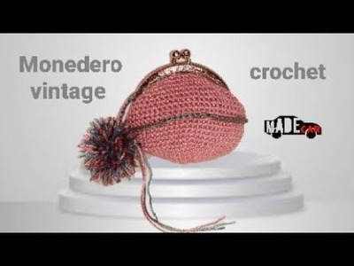 Monedero vintage en crochet con Madecar. Crea tu propia cartera hecha a mano con un ganchillo