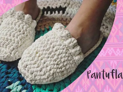 Pantuflas tejidas en crochet
