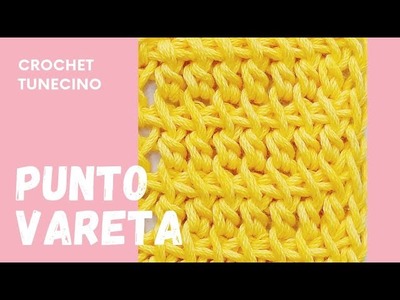 Punto Vareta Tunecina - Curso Básico Crochet Tunecino @MelGarciaTello