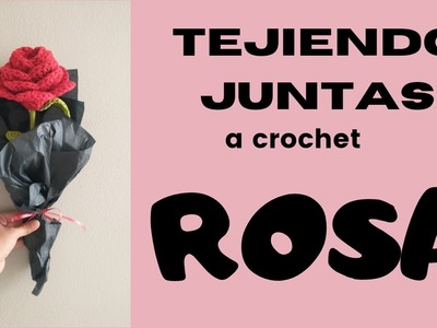 FACIL ROSA A CROCHET!! CON SOLO 25 GRS. DE LANA!! . . . SUPER EASY CROCHET ROSE. . (ENGLISH SUB)