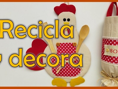 IDEAS PARA DECORAR CON RECICLAJE 2023. Manualidades para la cocina. Crafts for the kitchen