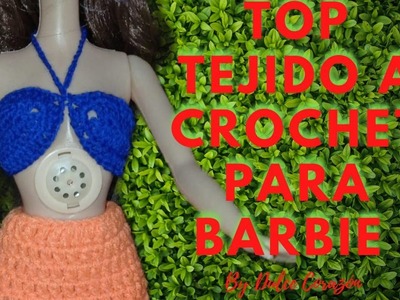 Top tejido a crochet para Barbie