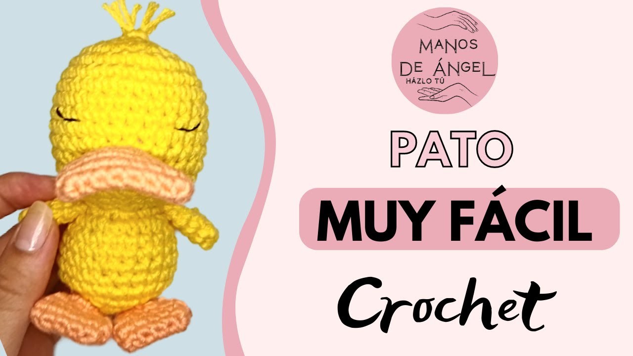 Pato estilo Manos de Ángel. #crochet #crocheting #viral #video #amigurumi #tejer #tejido #ganchillo