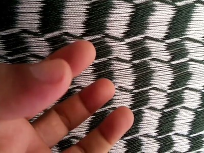 Explicando el bosque de bambu en la hamaca