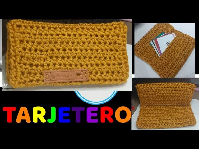 Tarjetero crochet facil