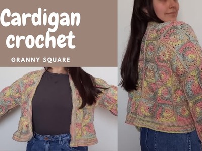 Crochet cardigan | Granny square