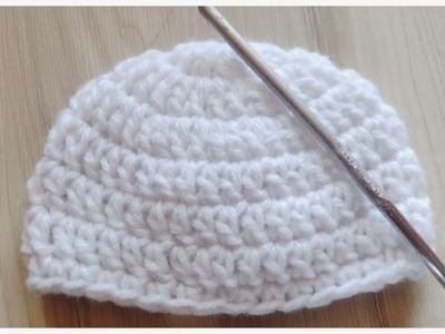 Gorro tejido a crochet para bebe prematuro ❤️ fácil con medidas en cm