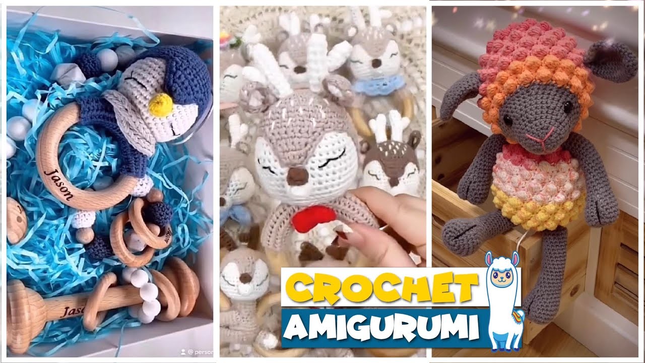 TikTok Crochet Amigurumi ???? ???? BABY GIFTS ???? ????  Crochet Baby Toys Compilation #105 | @blu_llama