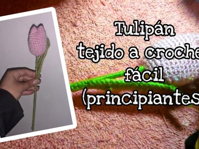 Tulipán Tejido a Crochet????.fácil,principiantes|Zai Meli Vlog #crochet #tulipan