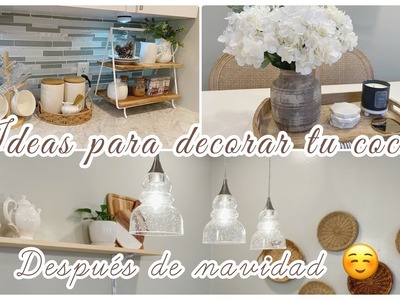 IDEAS PARA DECORAR LA COCINA| DESPUÉS DE NAVIDAD #ideas #decoracion #cocina