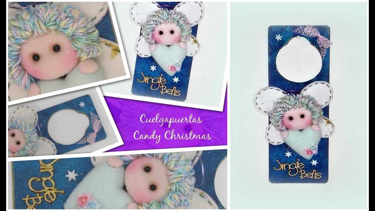 Cuelga-puertas "Candy Christmas"