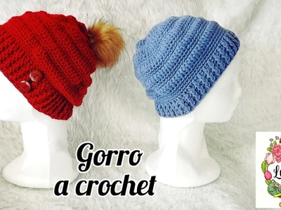 Gorro a crochet unisex, muy fácil de hacer #crocheting #crochet #gorros