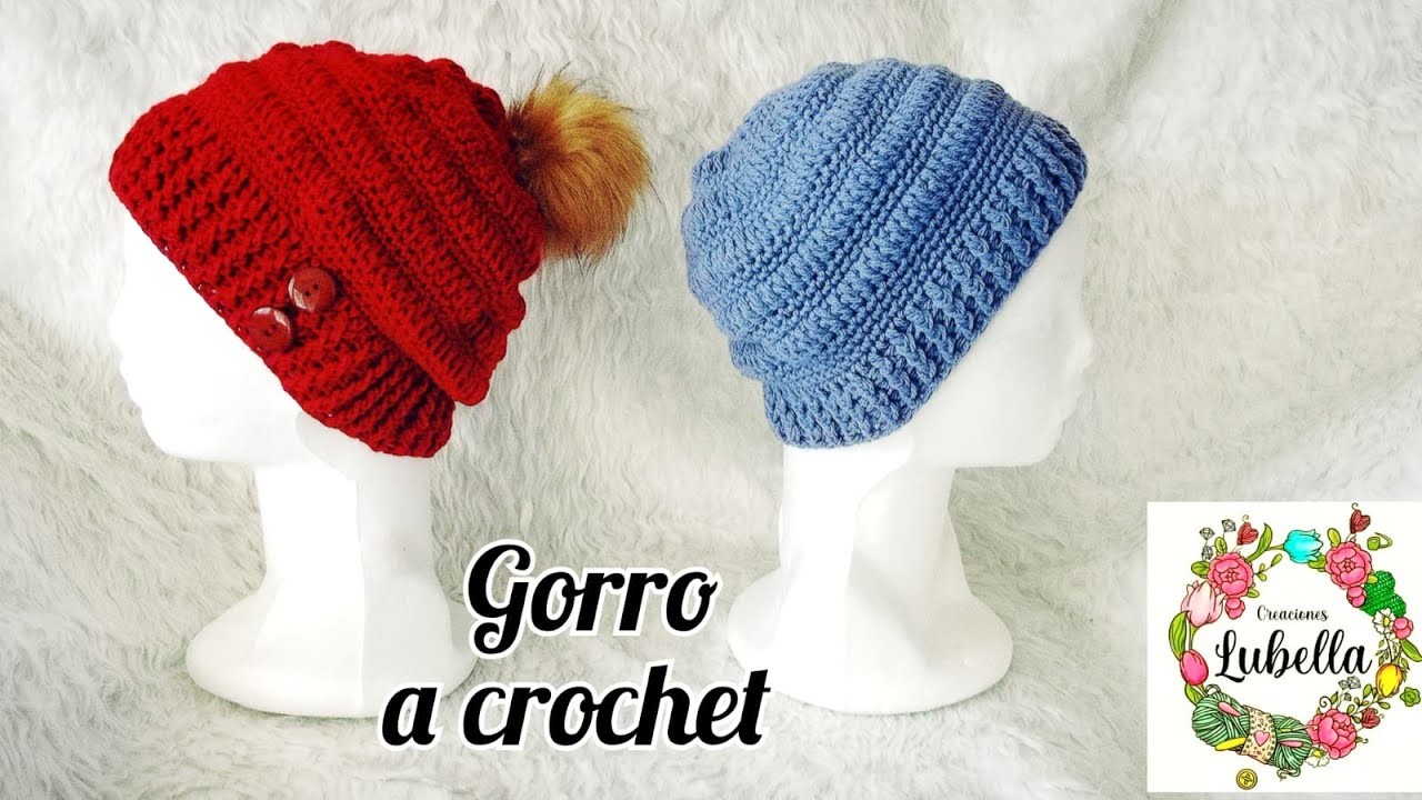Gorro a crochet unisex, muy fácil de hacer #crocheting #crochet #gorros