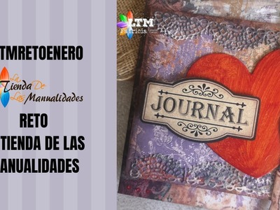 RETO LTM ENERO. tutorial express portada para álbum.journal vintage