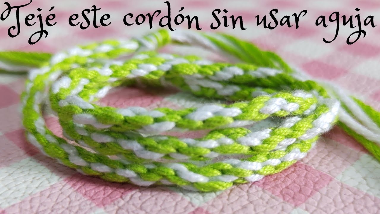 Tejé este Cordón sin usar agujas. #cordón #crochet #ideasdenegocio