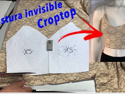 Cómo hacer Croptop costuras no visible #coser #blusa