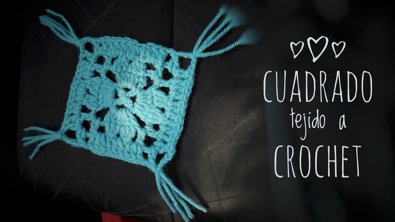 Como hacer Motivo Cuadrado a Crochet  *granny square crochet*