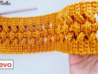 Lo vi y me gusto, punto nuevo patrón a crochet Te enseño a tejerlo, ideal para principiantes