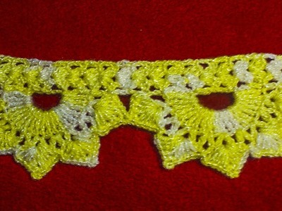 Puntilla fácil de tejer a crochet con elsa wool crafts