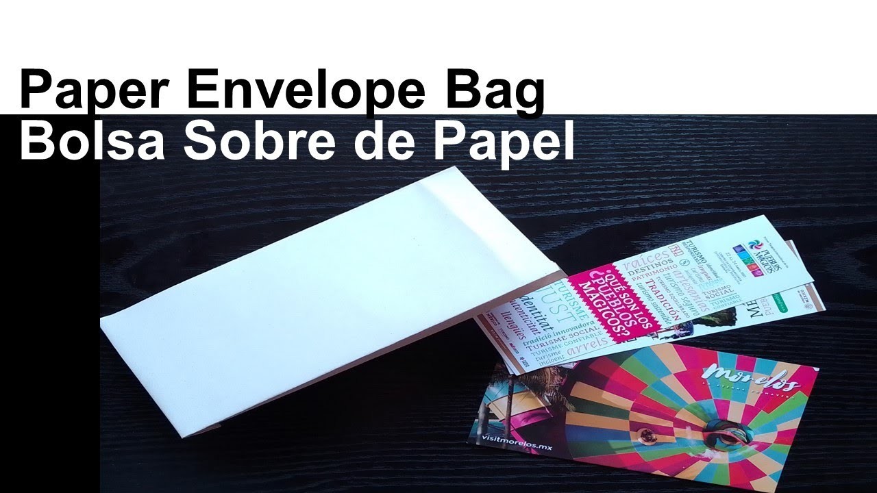 DIY Paper Envelope ✉️, Useful Crafts ???? - Cómo Hacer una Bolsa Sobre de Papel, Manualidades útiles