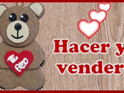 IDEAS PARA HACER Y VENDER EN SAN VALENTÍN 2023.  Crafts to give on Valentine's Day