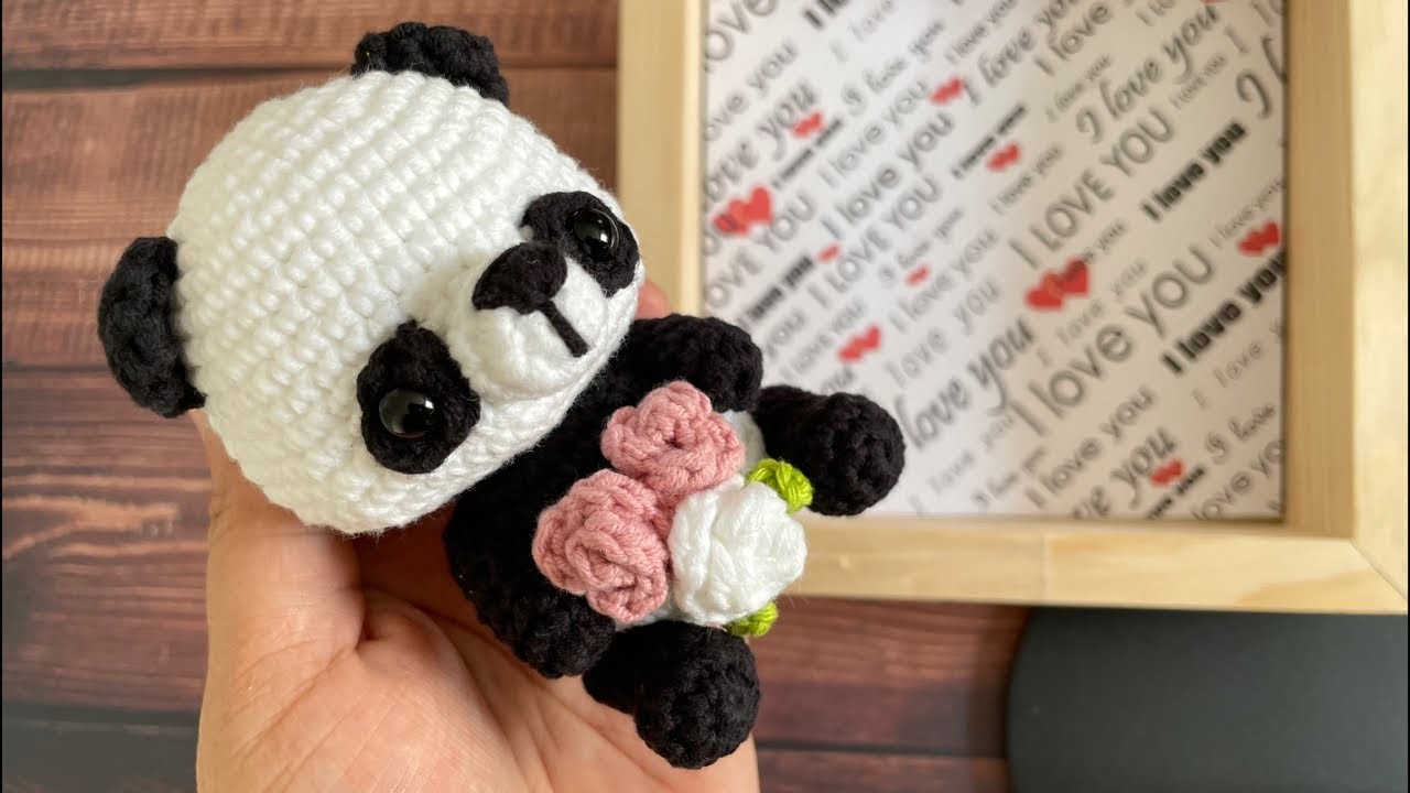 ❤️El amigurumi mas bonito de San Valentín - Nuevo Proyecto - Oso Panda crochet fácil de tejer