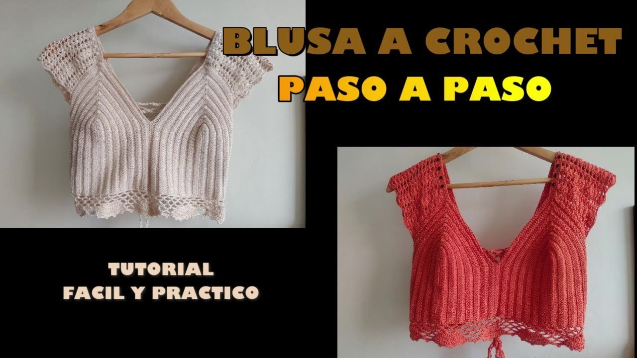 BLUSA TEJIDA A CROCHAT PASO A PASO| Tutorial blusa a ganchillo| blusa moderna a crochet.