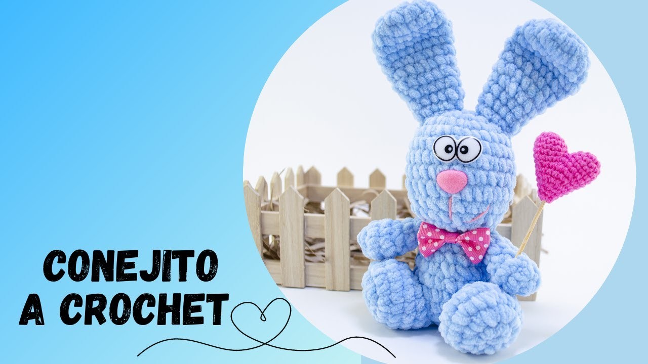 ????????Conejo A Crochet Tutorial.Amigurumi Conejo.Conejito Tejido A Crochet.Tejer Conejo de San Valentín