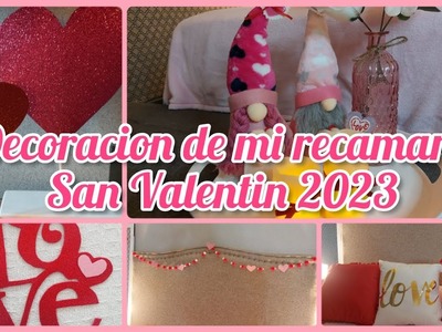 Decoracion de mi recamara para San Valentin en tonos rojo y rosa ❤????????