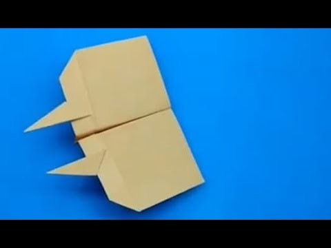 Como hacer un  avión planeador antiguo papiroflexia fácil
