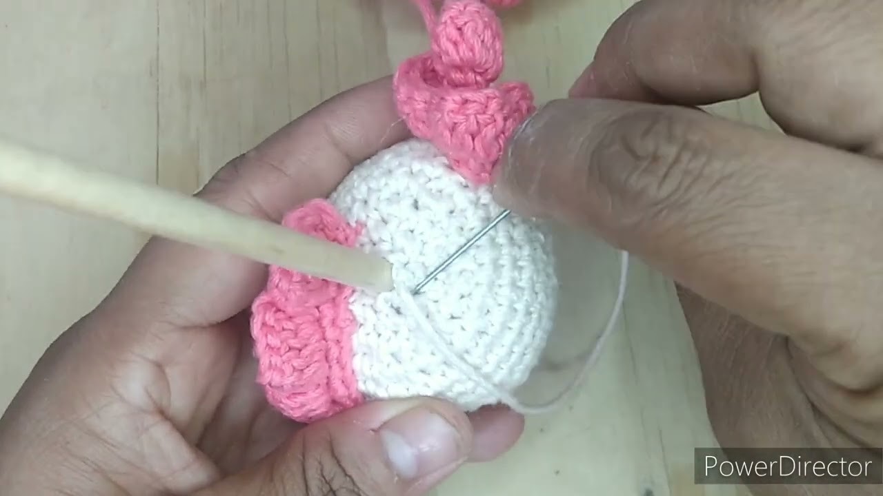 Flor cerdito o floricerdo amigurumi crochet (segunda parte)