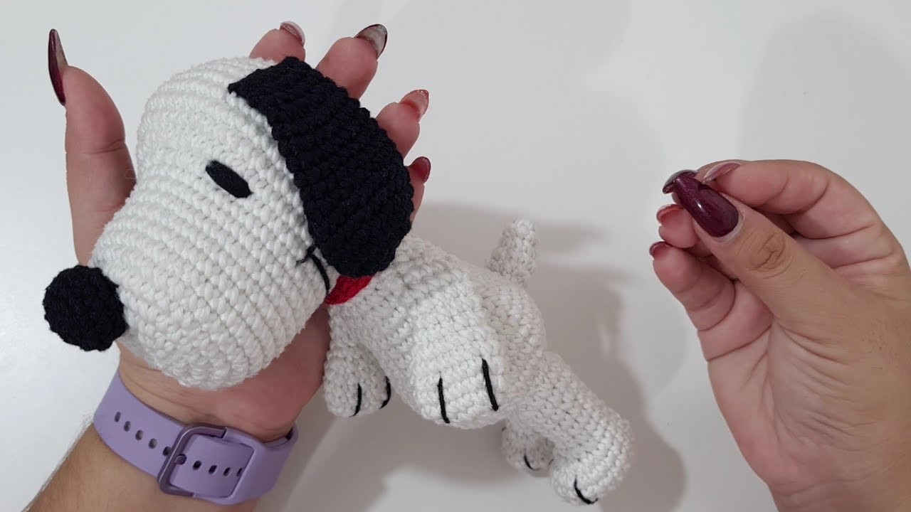 Teje este amigurumi para San Valentín - Snoopy amigurumi tutorial completo , fácil y rápido crochet