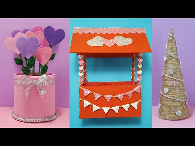 4 Manualidades para San Valentín???? Ideas para decorar y regalar????