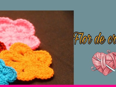 Cómo hacer una flor de crochet bién fácil