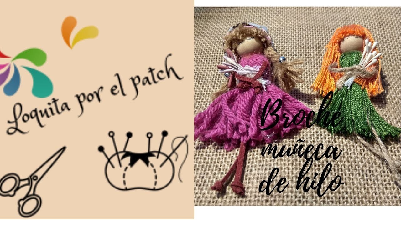 Broche muñeca de hilo