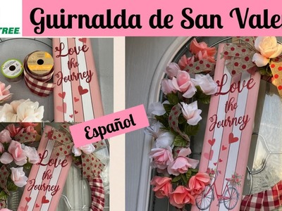 DIY Guirnalda de San Valentin | Wreath de San Valentin | No usando pega caliente