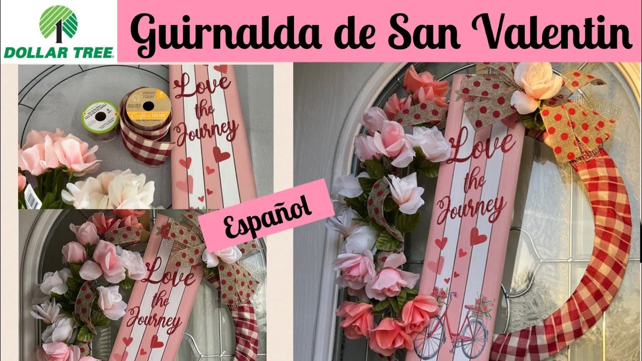 DIY Guirnalda de San Valentin | Wreath de San Valentin | No usando pega caliente