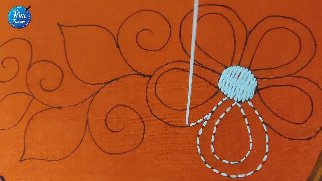 Hand embroidery nakshi kantha design stitch tutorial,Nokshi kantha selai
