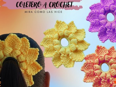 Como tejer COLETERO A CROCHET paso a paso. how to crochet for beginners . laço de cabelo crochet