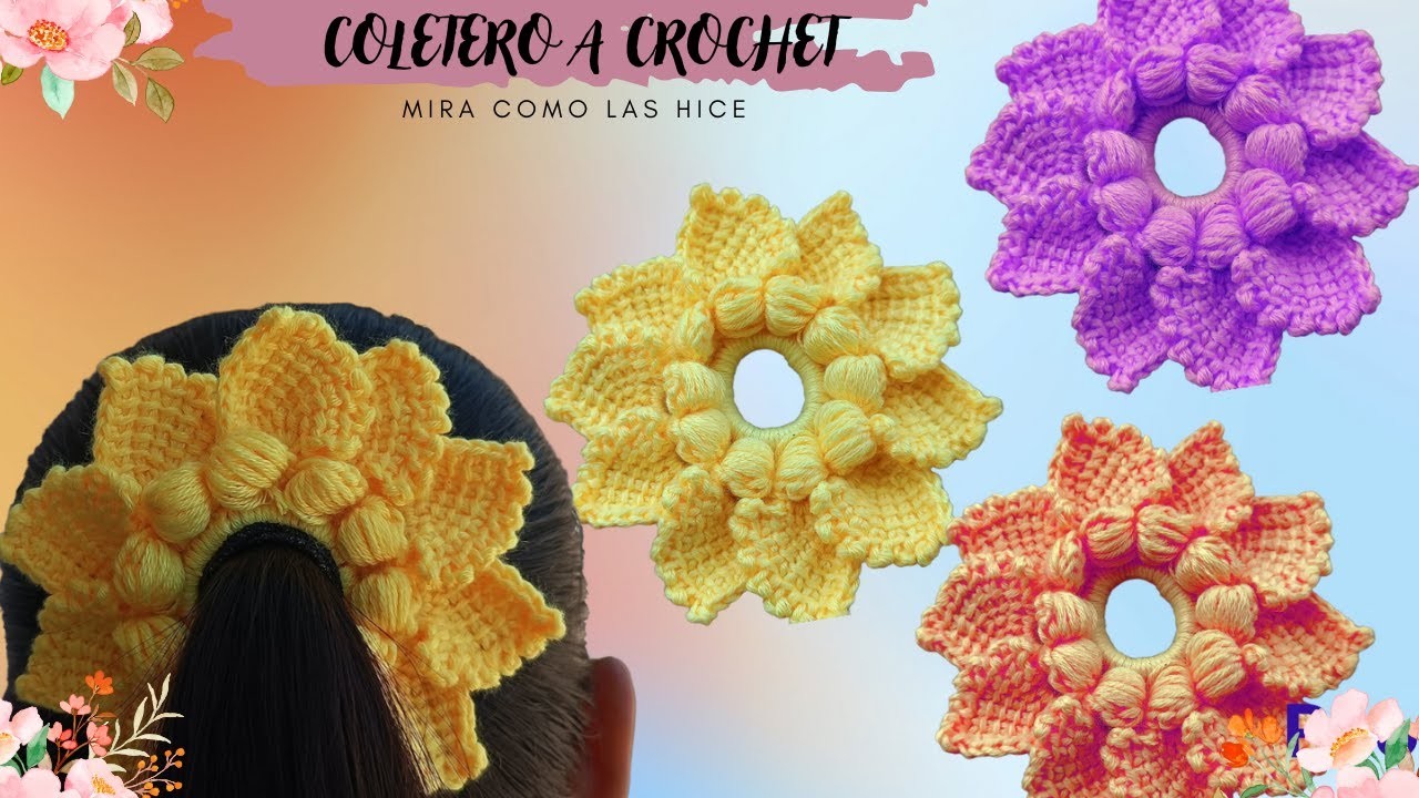 Como tejer COLETERO A CROCHET paso a paso. how to crochet for beginners . laço de cabelo crochet