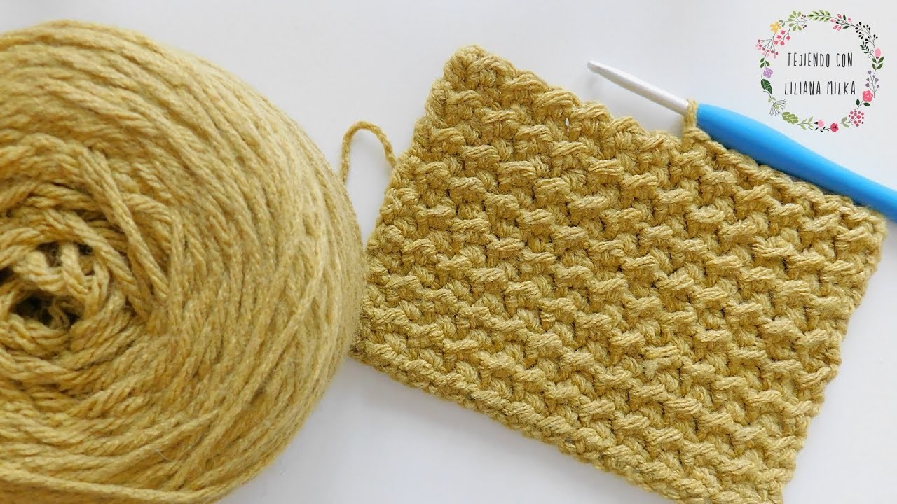Hermoso Punto Crochet. Fácil y bonito ????. Tutorial explicado paso a paso