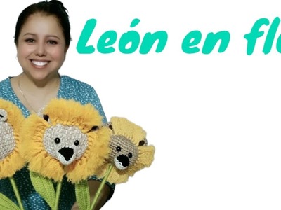 ???? mi Flor de León a crochet super easy todo en crochet