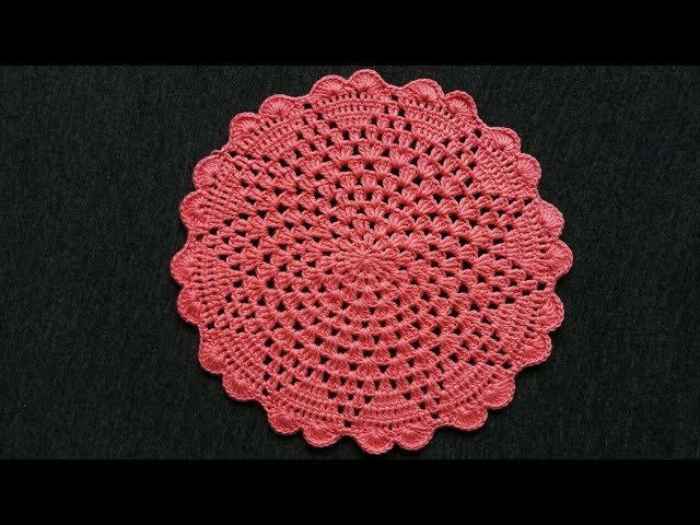 Cómo tejer posa platos a crochet paso a paso.How to crochet projects.Crochet para principiantes