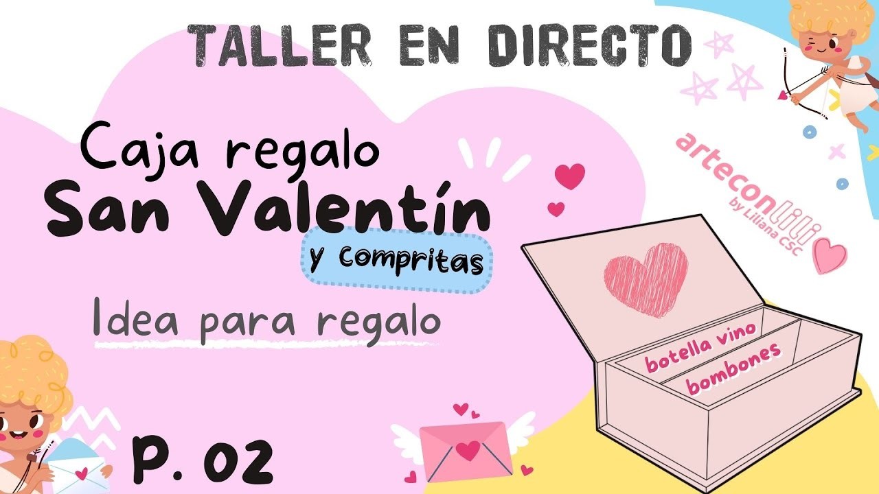 ???? [DIRECTO - 02] Proyecto Caja Regalo San Valentín Compritas | Idea (Plantillas y Papeles GRATIS)  ????